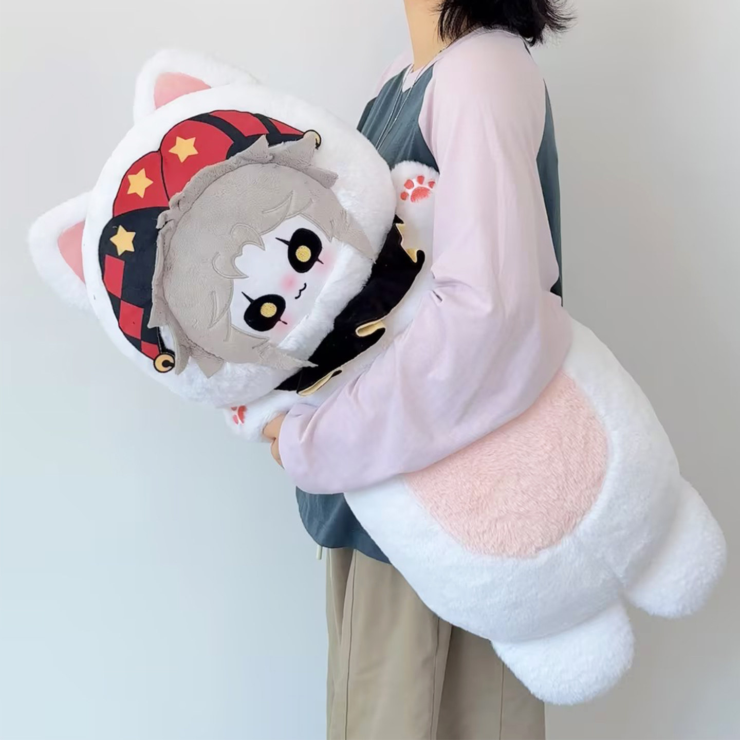 Pierrot Harlequin Jester  Hug Plush