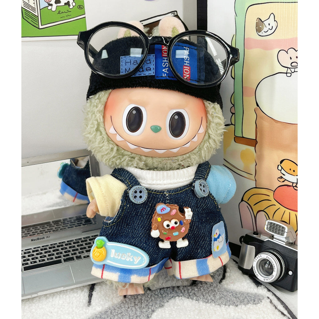 Denim Patchwork Overall Set-10cm Set