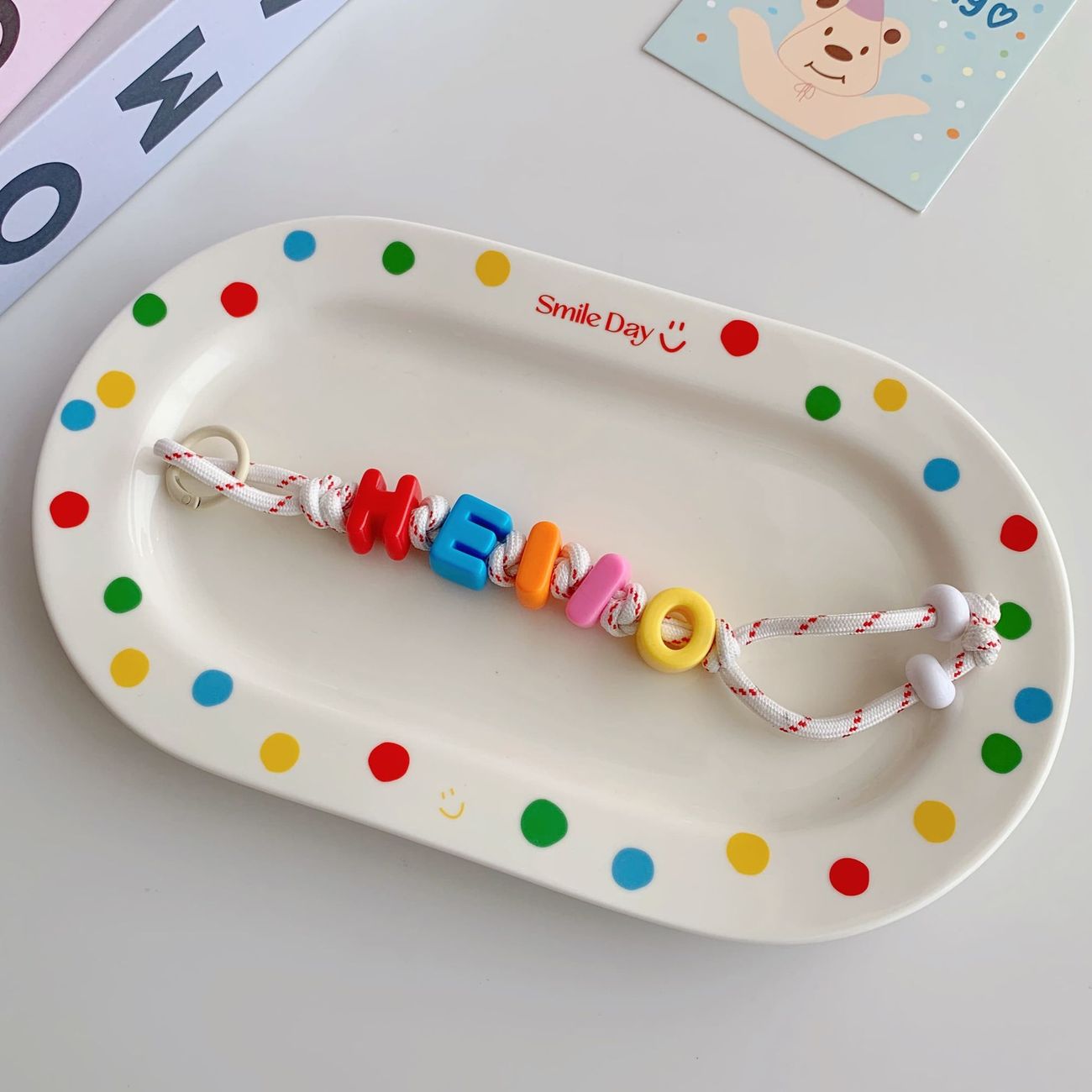 DIY Dopamine Beaded Letter Bag Charm