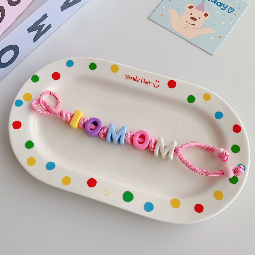DIY Dopamine Beaded Letter Bag Charm