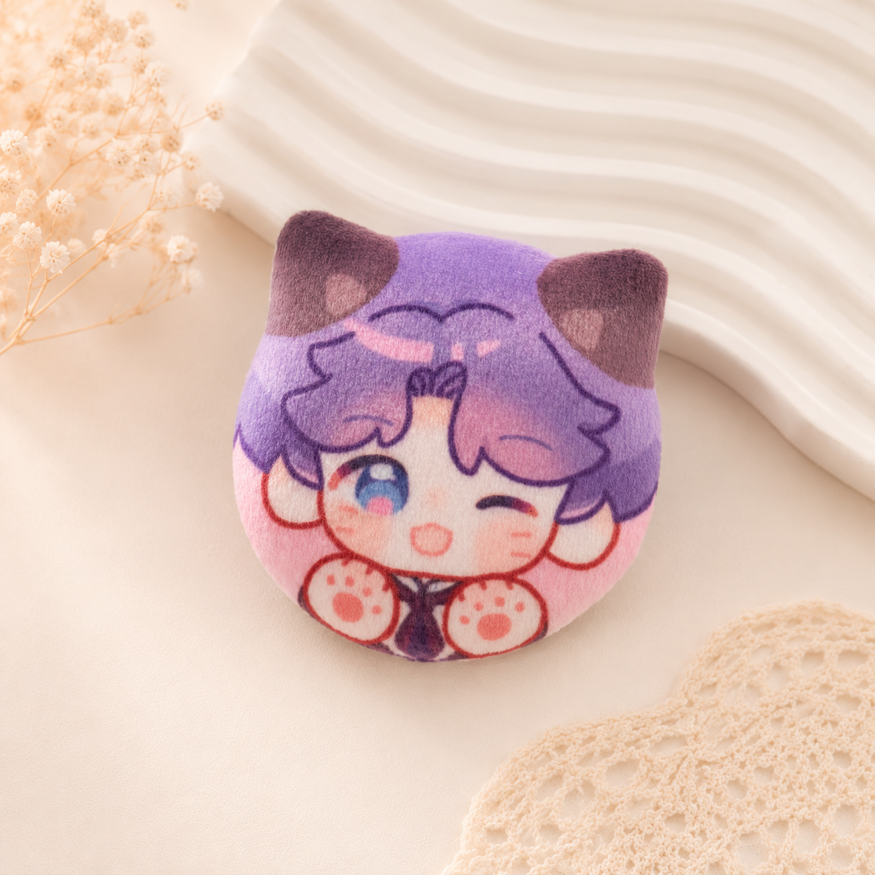 Custom Cat  Plush Pin