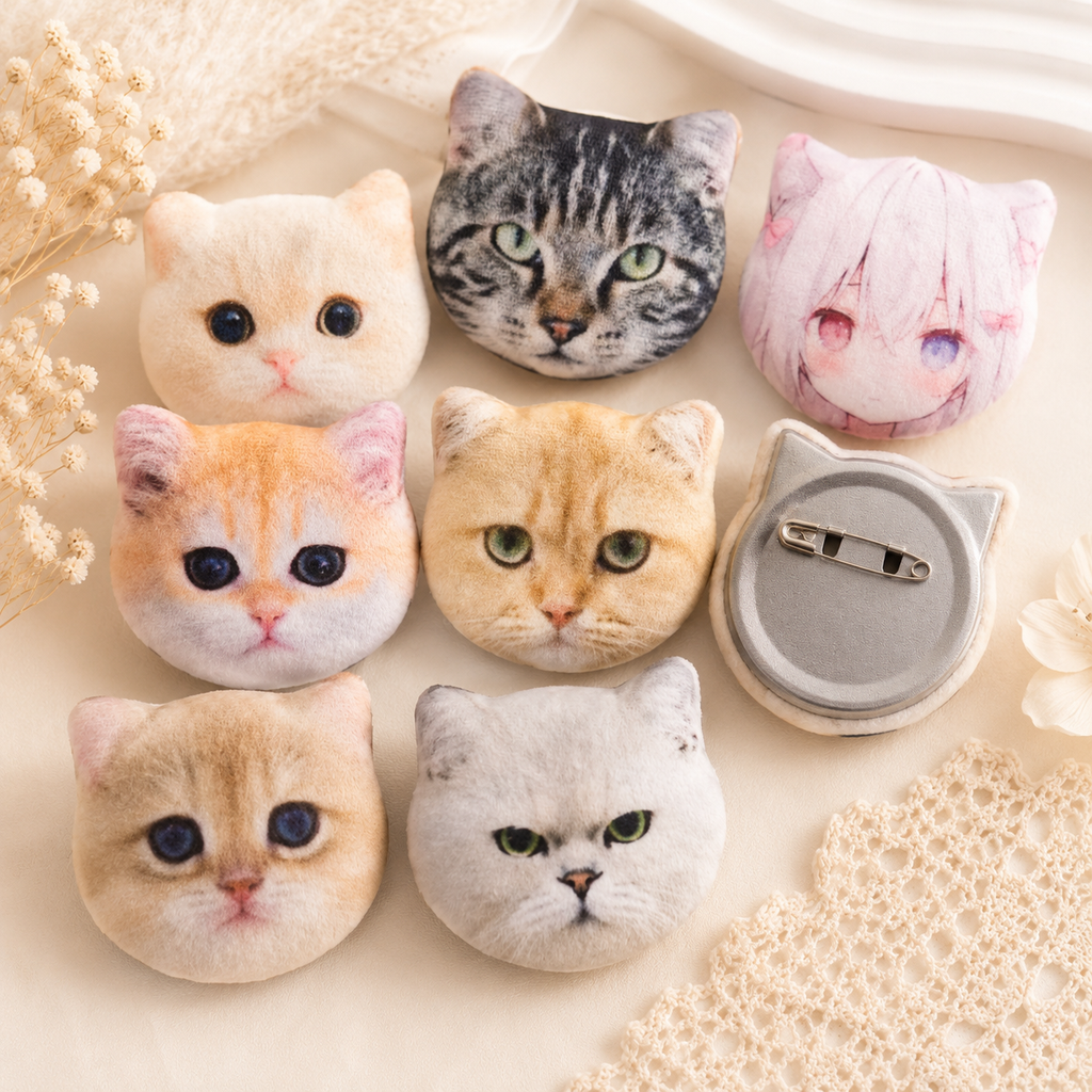 Custom Cat  Plush Pin