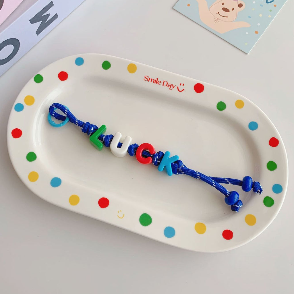 DIY Dopamine Beaded Letter Bag Charm
