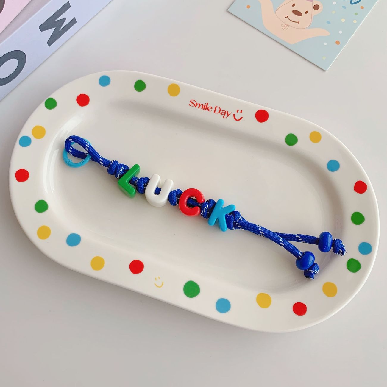 DIY Dopamine Beaded Letter Bag Charm