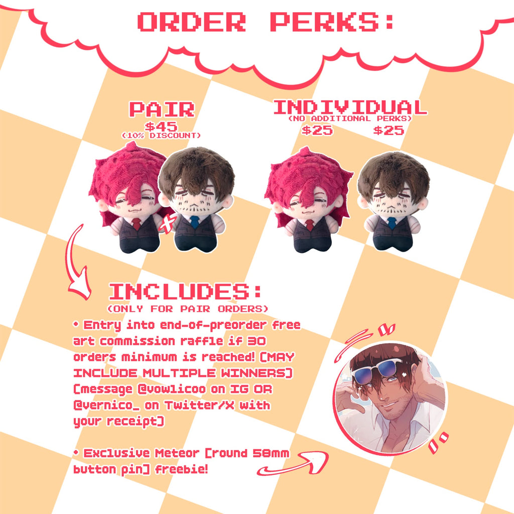 Vernon & Meteor Plushies