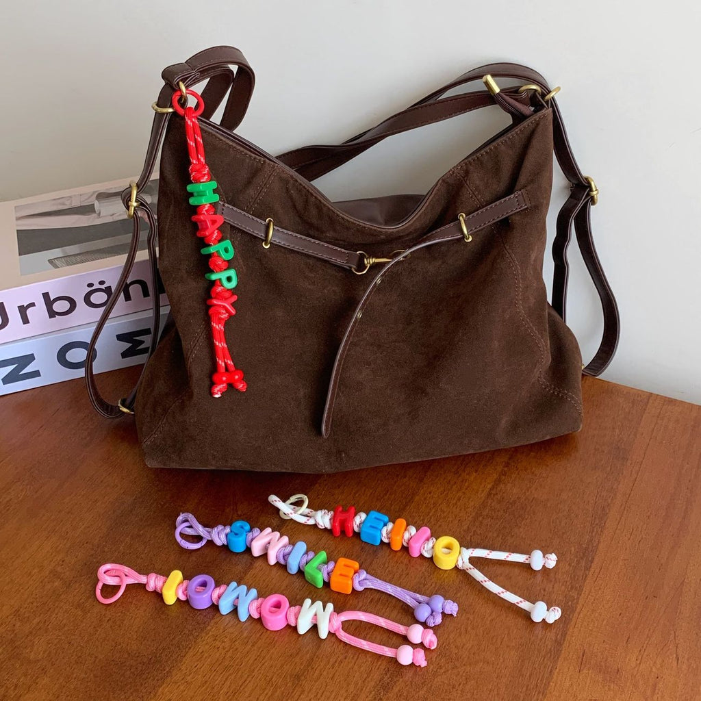 DIY Dopamine Beaded Letter Bag Charm