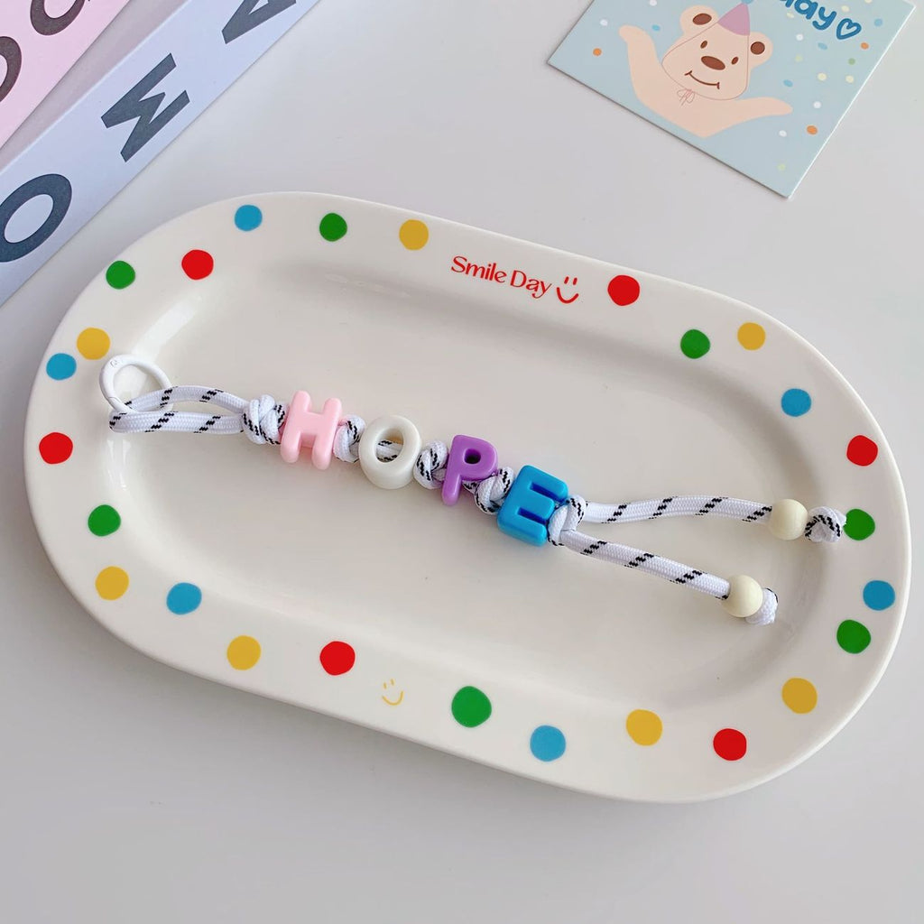 DIY Dopamine Beaded Letter Bag Charm