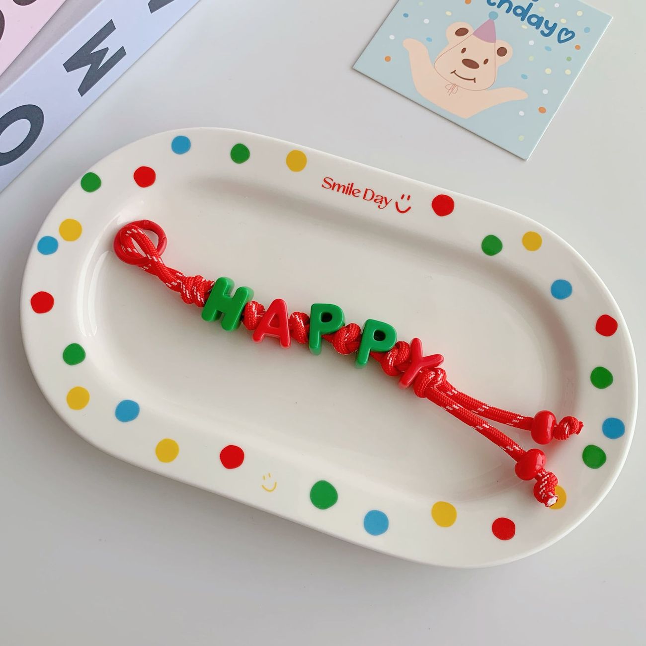DIY Dopamine Beaded Letter Bag Charm