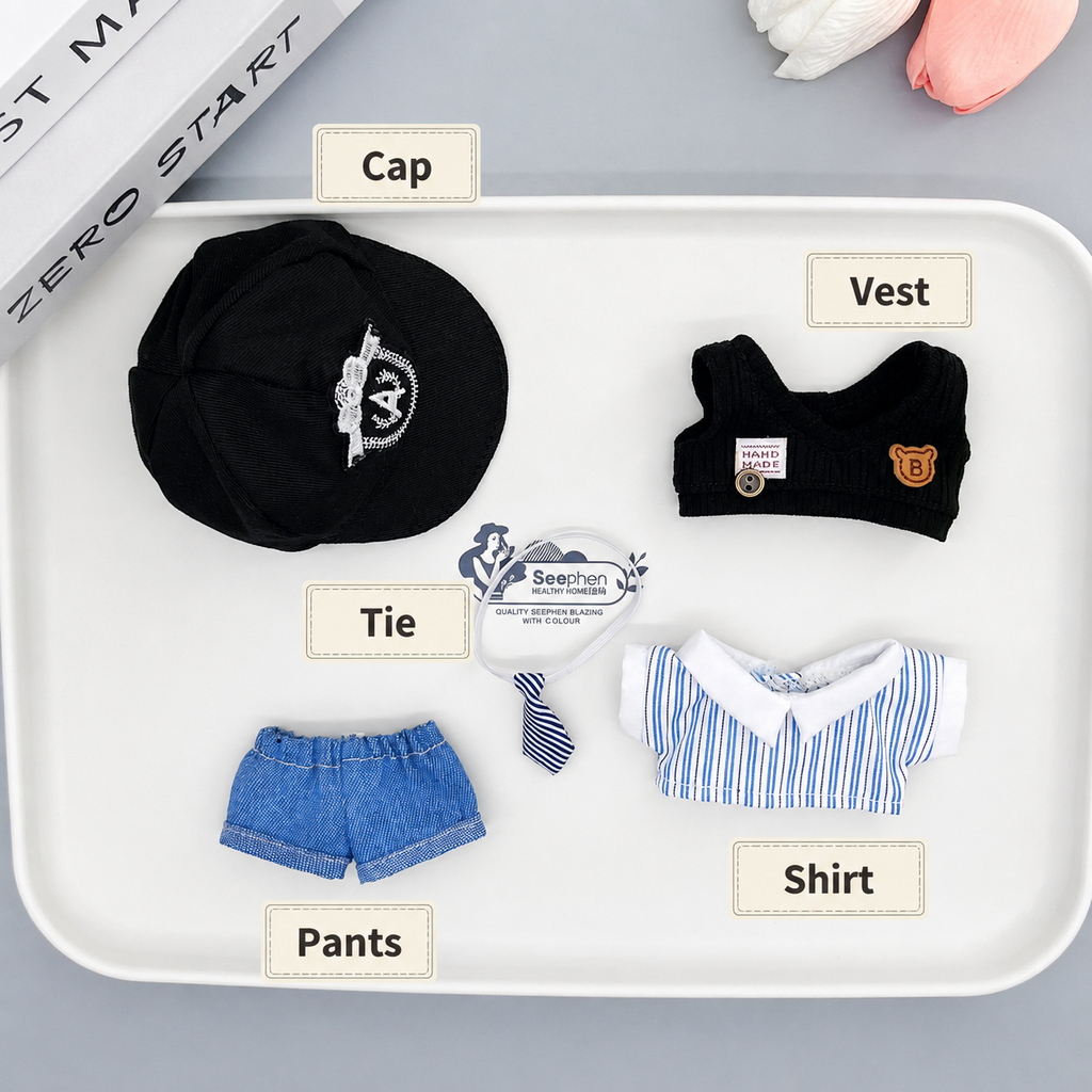 Preppy Bear Vest Outfit Set-10cm Set