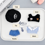 Preppy Bear Vest Outfit Set-10cm Set