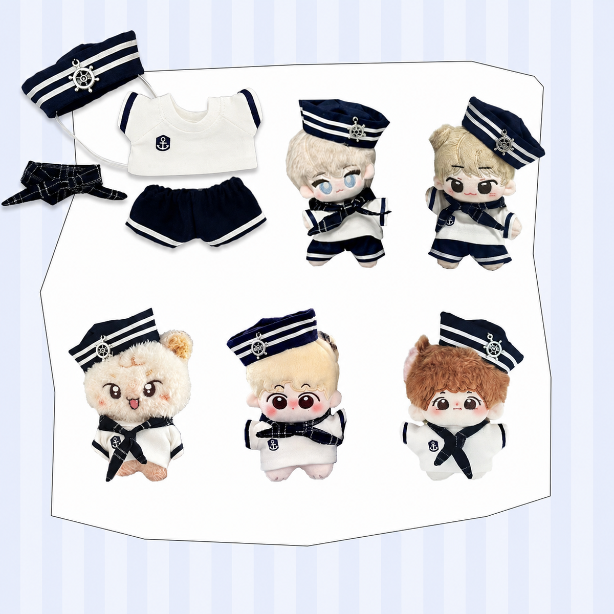 Ocean Adventure Sailor Outfit Set-10cm Set
