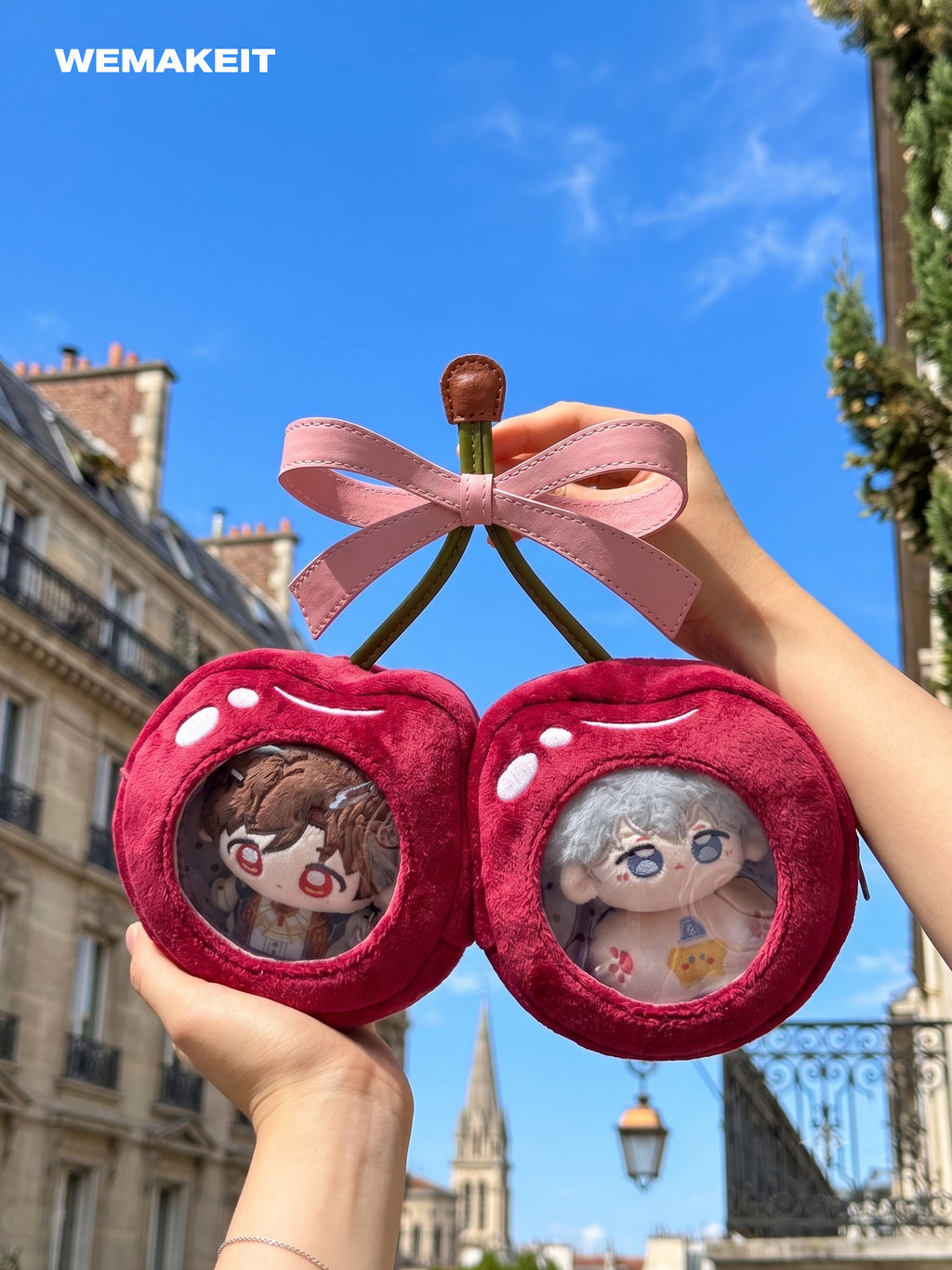 Cherry Plsuh Carrier Bag