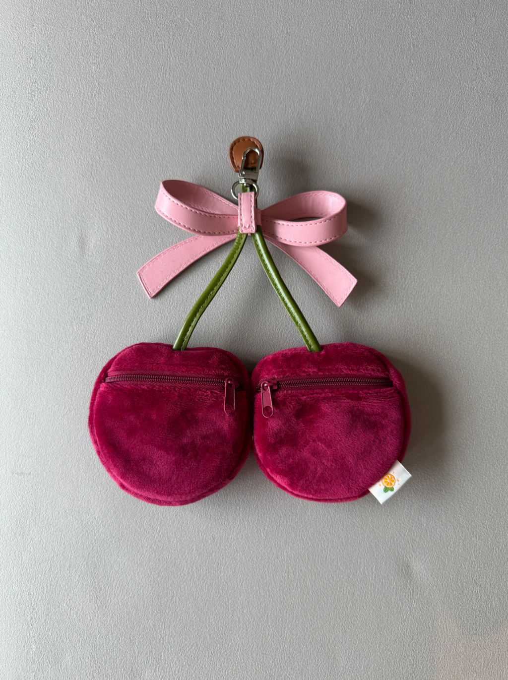 Cherry Plsuh Carrier Bag