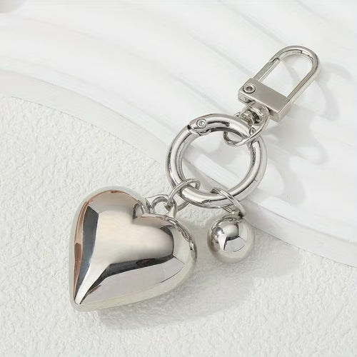 1pc Heart Charm Keychain