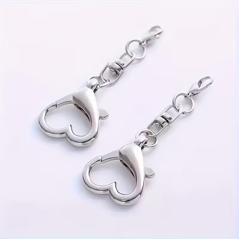 1pc Heart-Shaped Keychain Clip