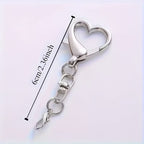 1pc Heart-Shaped Keychain Clip