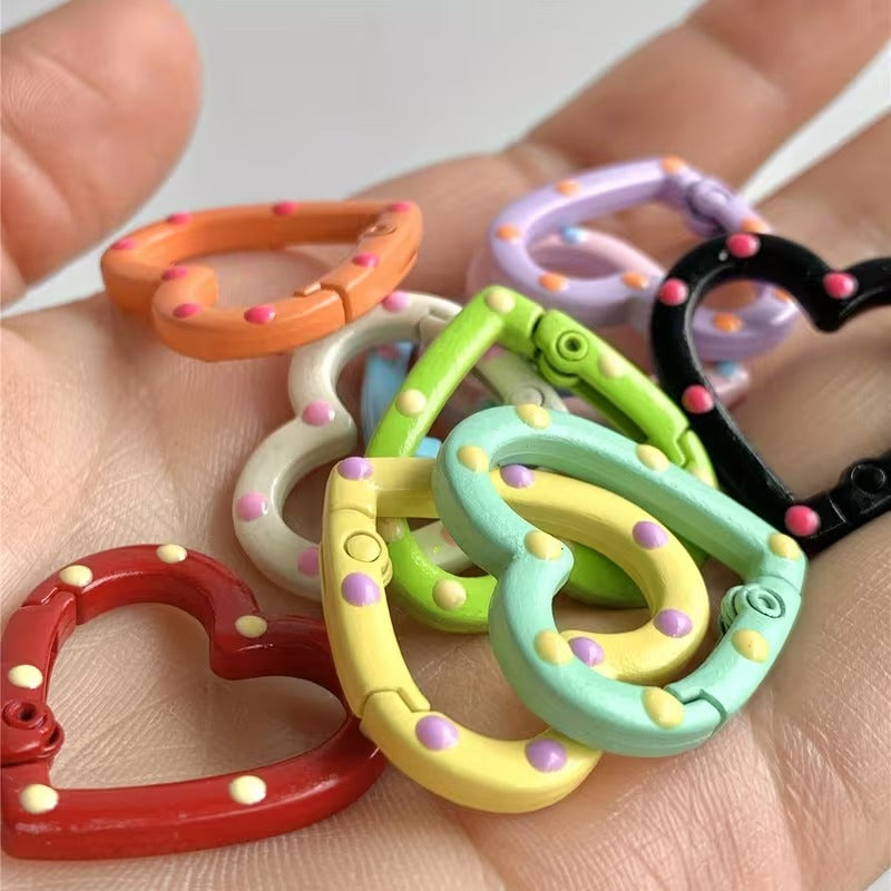 10pcs Candy Heart Keychain