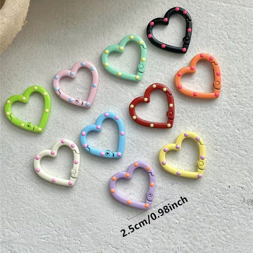 10pcs Candy Heart Keychain