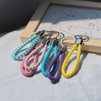 5pcs Colorful Braided Keychain