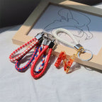 5pcs Colorful Braided Keychain