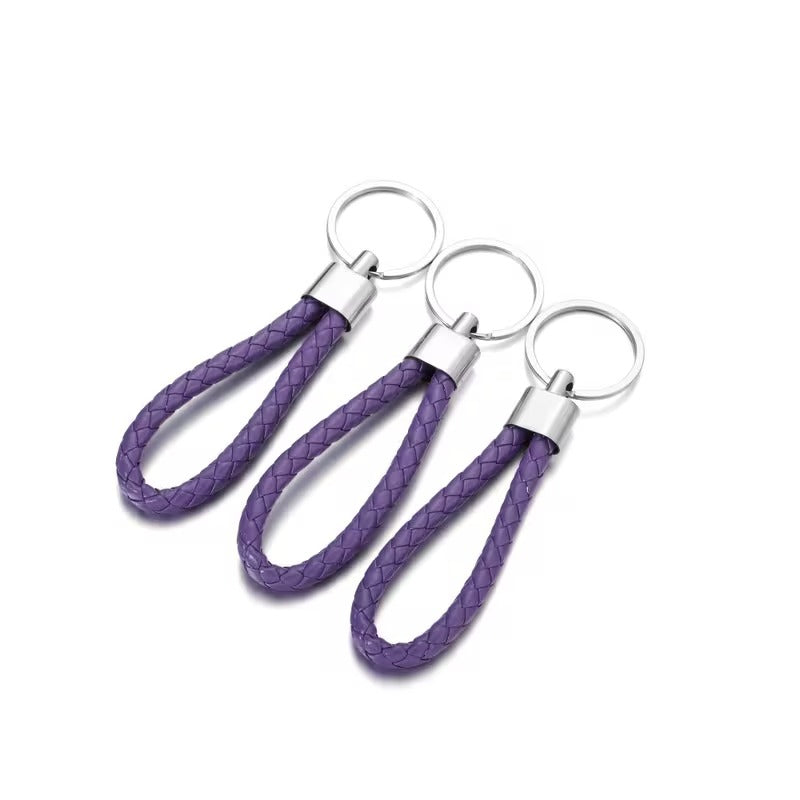5pcs Colorful Braided Keychain