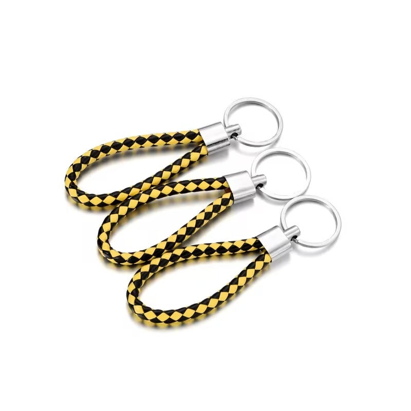 5pcs Colorful Braided Keychain
