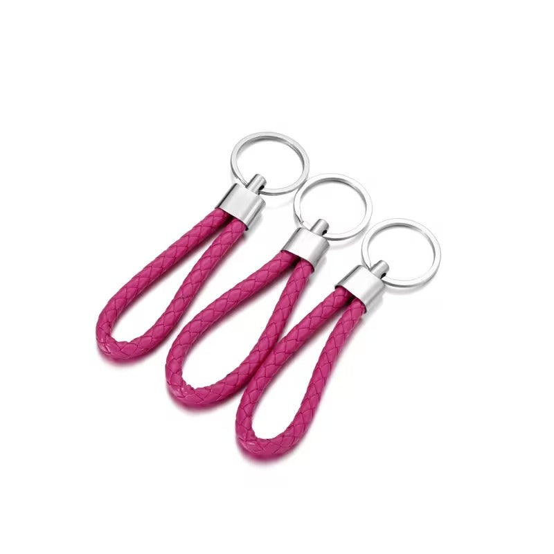 5pcs Colorful Braided Keychain