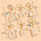1pc Heart Tassel Letter Keychain