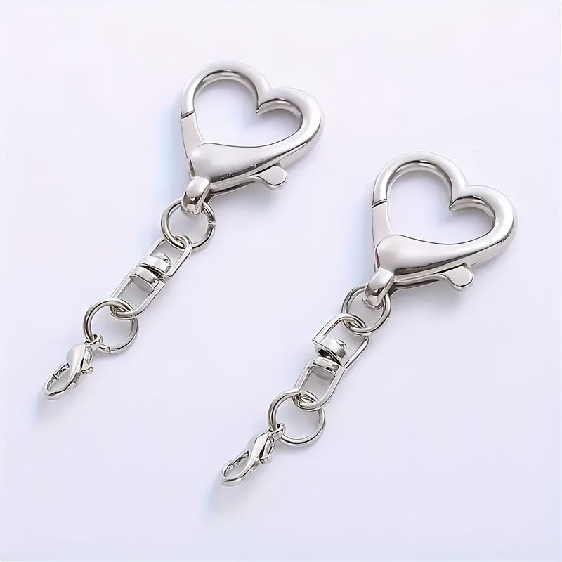 1pc Heart-Shaped Keychain Clip