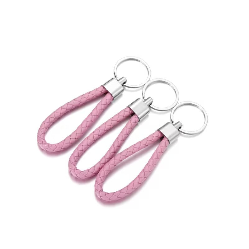 5pcs Colorful Braided Keychain