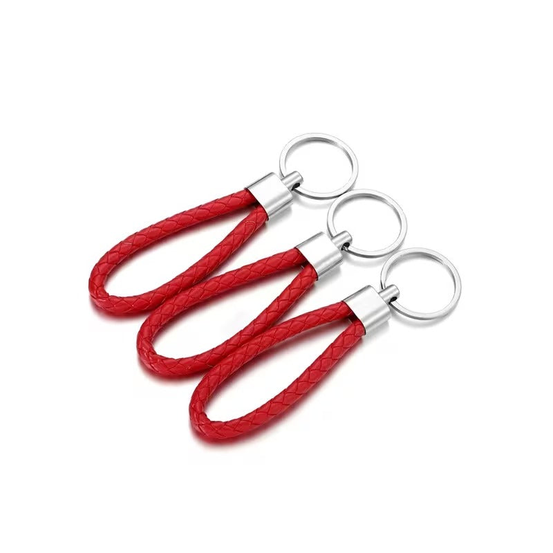 5pcs Colorful Braided Keychain