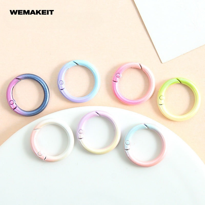 20pcs Rainbow Keychain Ring