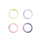 20pcs Rainbow Keychain Ring