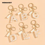 1pc Heart Tassel Letter Keychain