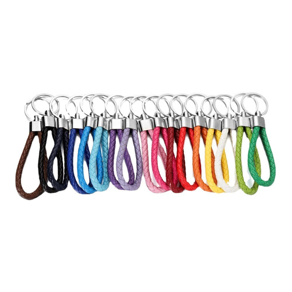 5pcs Colorful Braided Keychain