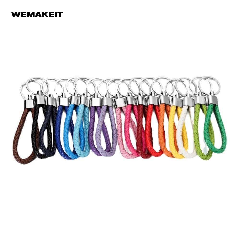 5pcs Colorful Braided Keychain